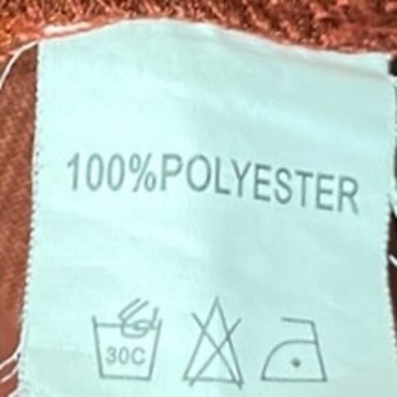 Princess Polly Brown Silk Satin Vintage Short Sleeve Tie Up Cropped Top Size 6 - Picture 4 of 4